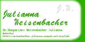 julianna weisenbacher business card